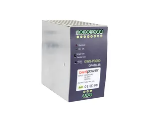 Input AC100-240V Output DC 48V 480W/48V catu daya rel DIN industri untuk saklar Ethernet industri