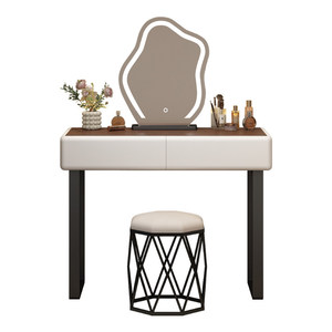 Tocador Móvil de Madera de Pino Macizo para Apartamentos Pequeños, Mesa de Maquillaje Moderna Minimalista de Lujo Ligero, Modelo 2222, Fácil Instalación - Product Image 5