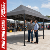 Tente de salon professionnelle imperméable, auvent pliable commercial pour exposition en extérieur avec impression de logo personnalisé
