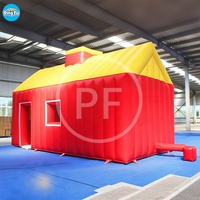 Grande tente de maison gonflable mobile personnalisée Tente de maison gonflable à l'intérieur en bâche de PVC robuste utilisée pour les pubs extérieurs