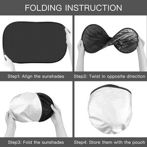 2PCS <span class=keywords><strong>Pare</strong></span>-<span class=keywords><strong>soleil</strong></span> magnétique pour <span class=keywords><strong>voiture</strong></span> Protection UV Cars Curtain Baby Sunshade Side Window Mesh Sun Visor Summer Protect Film - Product Image 4