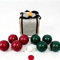 Ensemble de boules de pétanque en résine haute densité de 90 mm, 8 pièces, avec sac de transport pour les jeux de famille en plein air, à la plage ou dans le jardin