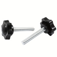 Vis de serrage à tête longue filetée mâle en acier inoxydable M5 M6 M8 M10, norme ASTM, zinguée, pour machines-outils et meubles