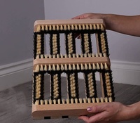 Brosse de nettoyage de chaussures Ubest - Construction durable en bois et PP pour un nettoyage en profondeur dans le jardin et l'agriculture