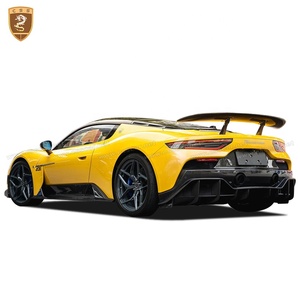 Para <span class=keywords><strong>Maserati</strong></span> MC20 mejorado 7 diseño fibra de carbono seco difusor trasero labio - Product Image 6