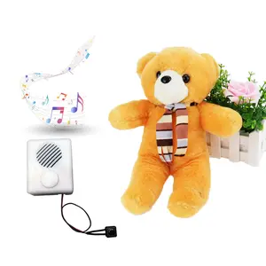 Forme personnalisée USB télécharger de la musique enregistreur vocal pour jouet en peluche