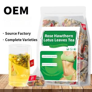Té Premium de Rosa, Espino Blanco y Hoja de Loto, Mezcla Herbal para la Digestión y la Relajación, 100% Natural, Venta al Por Mayor, OEM - Product Image 2