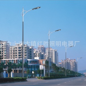 Farola LED de alumbrado público Zhongshan Hongsheng de 6 m, de aleación de aluminio, con un solo brazo, para zonas residenciales - Product Image 1
