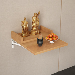 Soporte para quemador de incienso, altar sencillo para colgar en la pared, soporte para santuario montado en la pared, mesa para incienso montada en la pared. - Product Image 4