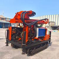 Machine de forage de puits d'eau sur chenilles, plus puissante, pour forage jusqu'à 300m