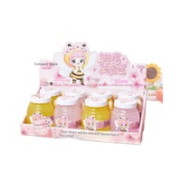 Pot de miel en plastique style influenceur, motif abeille, pour miel Angel Sweet/Sakura, sauce au miel, slime, chewing-gum, emballage en boîte couleur - Vente en gros