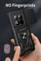 Étuis de téléphone magnétique avec objectif de caméra coulissant pour Xiaomi Redmi Note 15 Pro Plus 4G 5G, béquille, coques arrière antichoc