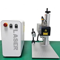 工业便携式3D光纤激光雕刻机60W 100W，用于模具钢珠宝雕刻、金属表面浮雕深雕