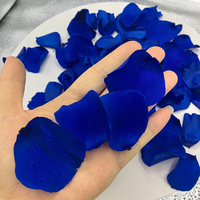 Bunga dan Tanaman Awetan, Konfeti Biodegradable, Kelopak Mawar Biru Organik Alami untuk Perlengkapan Pesta Pernikahan, Natal, dan Liburan