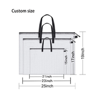 Dossier de fichiers en maille PVC épais personnalisé portefeuille d'art sac fourre-tout pour dessin planche à croquis peinture stockage support de tableau d'affichage Durable