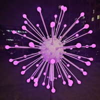 Nouvelles lumières LED en forme de pissenlit, blanc chaud, lumières florales, décoration de Noël, paysage, décorations de fête pour mariage