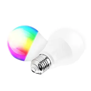 Woojong nhà máy trực tiếp chất lượng tốt New CE/ERP led một hình bóng đèn Wifi RGB + CW thông minh Dimmable 7 Wát 9 wát LED thông minh bóng đèn trong nhà