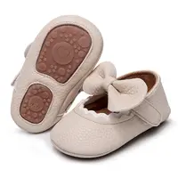 3BB007 Amazon Wal-mart Offre Spéciale usine arc dentelle infantile filles bébé chaussures enfant en bas âge chaussures bébé