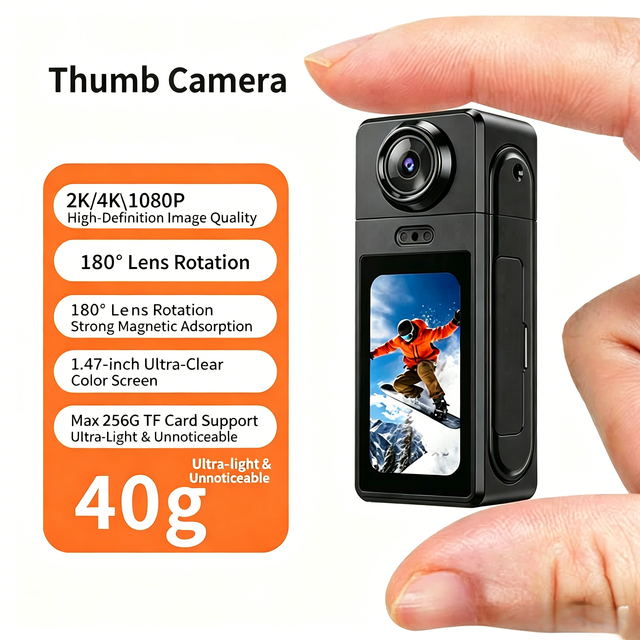 Best Selling 4K Action Sports Camera Thumb Mini Camera With Lanyard Anti-shake Outdoor Travel Video Camera