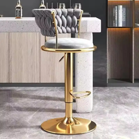 Chaise de bar pivotante de luxe haut de gamme moderne avec tabouret réglable, idéale pour la maison, modèle populaire sur internet, tabouret de haute qualité