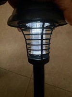 Lampe Solaire Extérieure Anti-Insectes DC à LED, Éclairage de Jardin Étanche IP65, Tue-Moustiques pour Patio, Blanc Chaud, Batterie Incluse, Angle de Faisceau 360°