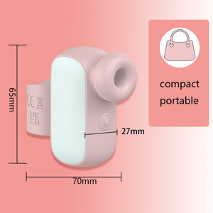 Giocattolo Sexy femminile che stimola il clitoride & capezzoli Mini portatile 10 modalità vibratore vibrante e succhiante - Product Image 4
