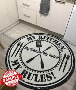 <span class=keywords><strong>Tapis</strong></span> rond en laine douce imprimé sur mesure, numéro 8, pour salon, décoration, <span class=keywords><strong>tapis</strong></span> de <span class=keywords><strong>billard</strong></span> <span class=keywords><strong>noir</strong></span> - Product Image 3