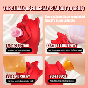 Vibratore Clitorideo Gelance con Orecchie di Cucciolo, Succhiatore Stimolante, Massaggiatore Femminile, Ricaricabile USB, in Lattice - Product Image 2