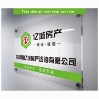 Panneau publicitaire personnalisé Xiaoxin en acrylique écologique, réfléchissant, interdiction de fumer, pour hôtel/bureau, avec lettrage en relief