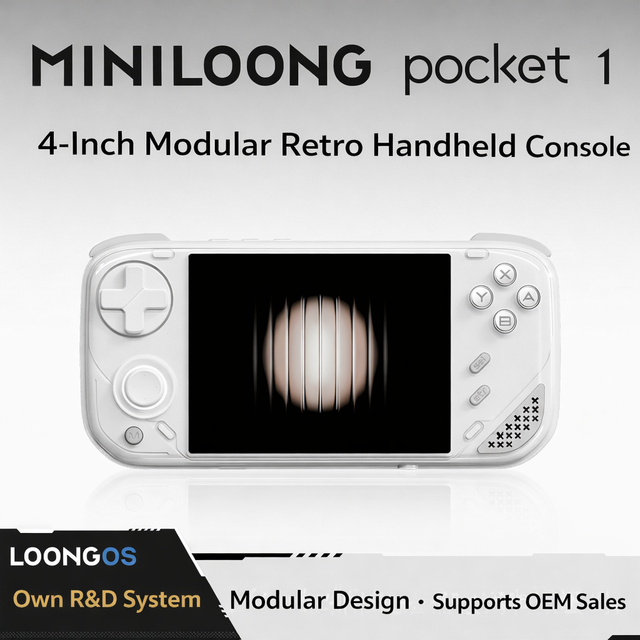 LR MINI LOONG Pocket 1 Open-source Handheld Game Console Touch Screen Color Display Wi-Fi Bluetooth4.2 4000mAh Battery LOONG OS