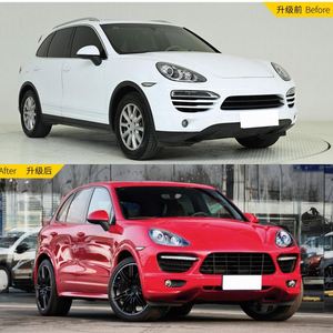 Chất Lượng Cao Turbo + Gts Phong Cách Bodykit Bên Váy Bánh Xe Vòm Phía Trước Phía Sau Bumper Khuếch Tán Cơ Thể Kit Đối Với Porsche Cayenne 958 958.1 - Product Image 2