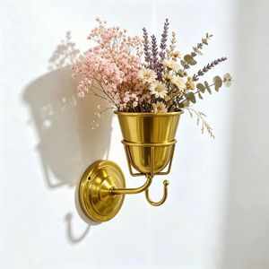 Stainless Steel <b>Wall</b> <b>Planter</b> Round <b>Indoor</b> Hanging Basket For Home Decoration - Product Image 4
