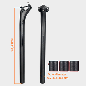 Tubo de sillín de bicicleta de <span class=keywords><strong>carbono</strong></span> TOSEEK T700 para carretera y <span class=keywords><strong>MTB</strong></span>, 27.2, 30.8, 31.6 mm, extra largo, de alto rendimiento profesional. - Product Image 2