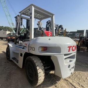 Chariot élévateur diesel TCM 7 tonnes d'occasion à bas prix / TCM FD70Z8 Chariot élévateur d'occasion fabriqué au Japon d'origine, prix du chariot élévateur d'occasion - Product Image 1