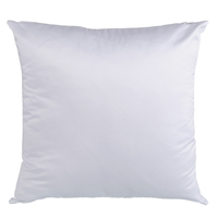 Taie d'oreiller décorative en satin personnalisée avec logo taie d'oreiller en polyester blanc vierge