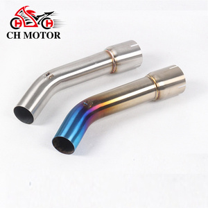 Pour Yamaha <span class=keywords><strong>Fazer</strong></span> FZ1 FZ1N FZ1000 FZ 1 1N 1000 <span class=keywords><strong>Moto</strong></span> Échappement Tuyau de liaison intermédiaire Slip-on Silencieux Tuyau d'échappement 2006 - 2015 - Product Image 1
