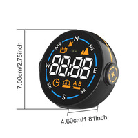 Compteur d'inclinaison affichage tête haute voiture compteur de vitesse numérique pente OBD2 GPS double système compteur d'inclinaison affichage compteur jauge voiture HUD affichage