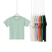 Custom Heren Casual Korte Mouwen 100% Katoenen T-Shirt Nieuw Zomer Minimalisme Effen Kleur 230 Gram Vervaardigd Kleding Gebreid
