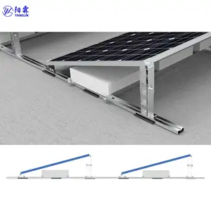 Sistem ballast panel surya, pendukung pemasangan untuk atap datar bitumen dan atap datar beton