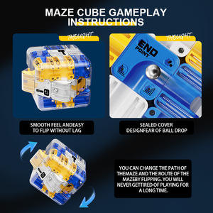 Cubo <span class=keywords><strong>de</strong></span> <span class=keywords><strong>laberinto</strong></span> estereoscópico 3D transfronterizo, rompecabezas <span class=keywords><strong>de</strong></span> <span class=keywords><strong>laberinto</strong></span>, juguete <span class=keywords><strong>de</strong></span> descompresión para el entrenamiento del pensamiento lógico <span class=keywords><strong>de</strong></span> padres e hijos - Product Image 4