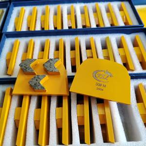 Ksl Tùy Chỉnh Chất Lượng Cao Redi Khóa Ba Giai Đoạn Kim Loại Kim Cương Mài Giày Cho Máy Sàn Kim Cương Mài Công Cụ - Product Image 6