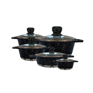 Juego de utensilios de cocina de cazuela antiadherente de alta calidad, sartenes y ollas de aluminio para uso en la cocina - Product Image 1