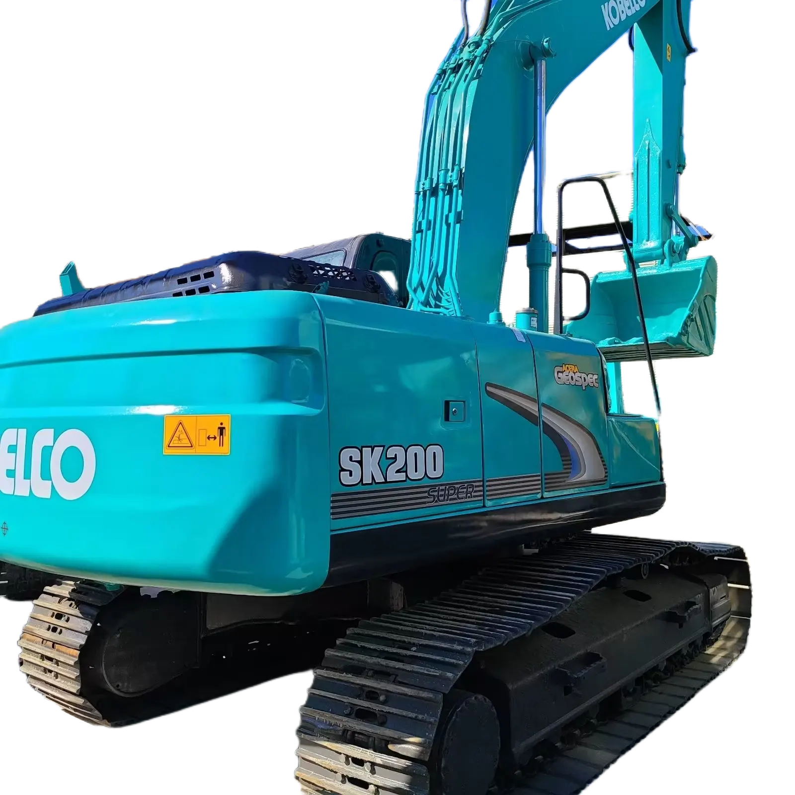 Máquina de Construção Escavadeira de esteira usada kobelco SK200 para venda