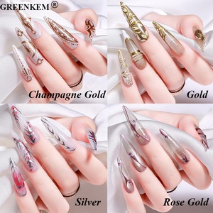 12ml 4 couleurs <span class=keywords><strong>miroir</strong></span> pour ongles Gel Liner UV LED <span class=keywords><strong>effet</strong></span> métal Logo personnalisé Nail Liner Gel Polish - Product Image 5