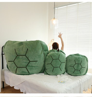 Oreillers en forme de carapace de tortue à porter, peluche de tortue en peluche, coussin de déguisement, lit, costume de Noël, d'Halloween