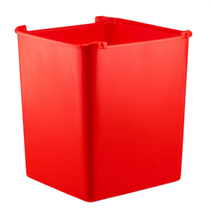 Cubo di Plastica Rosso 25 L con Manico per Stoccaggio e Pulizia - Product Image 2