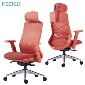 Chaise de bureau ergonomique haut de gamme à dossier haut en maille respirante, chaise de direction avec support lombaire réglable, logo personnalisé OEM - Product Image 1