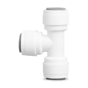 MSQ 3/8"Tee Type Plastic 3 Hole Tube Ro Connector With Push To Connect Mist Nozzle T Shape Quick Fittings Union Tee Adapter