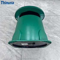 Thinuna LS-701B 30W Système de sonorisation Haut-parleurs de jardin en plastique coaxiaux étanches Haut-parleurs de pelouse pour paysage extérieur Alimentation passive