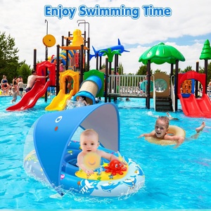 Baby Swimming Float UPF50+ Sun Protection With Canopy and Adjustable Seat for 6-36 Months, Baby Swim Float - Product Image 4